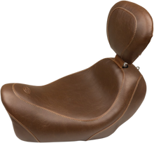 MUSTANG Seat - Wide Tripper™ Solo - with Backrest - Smooth - Brown 79796
