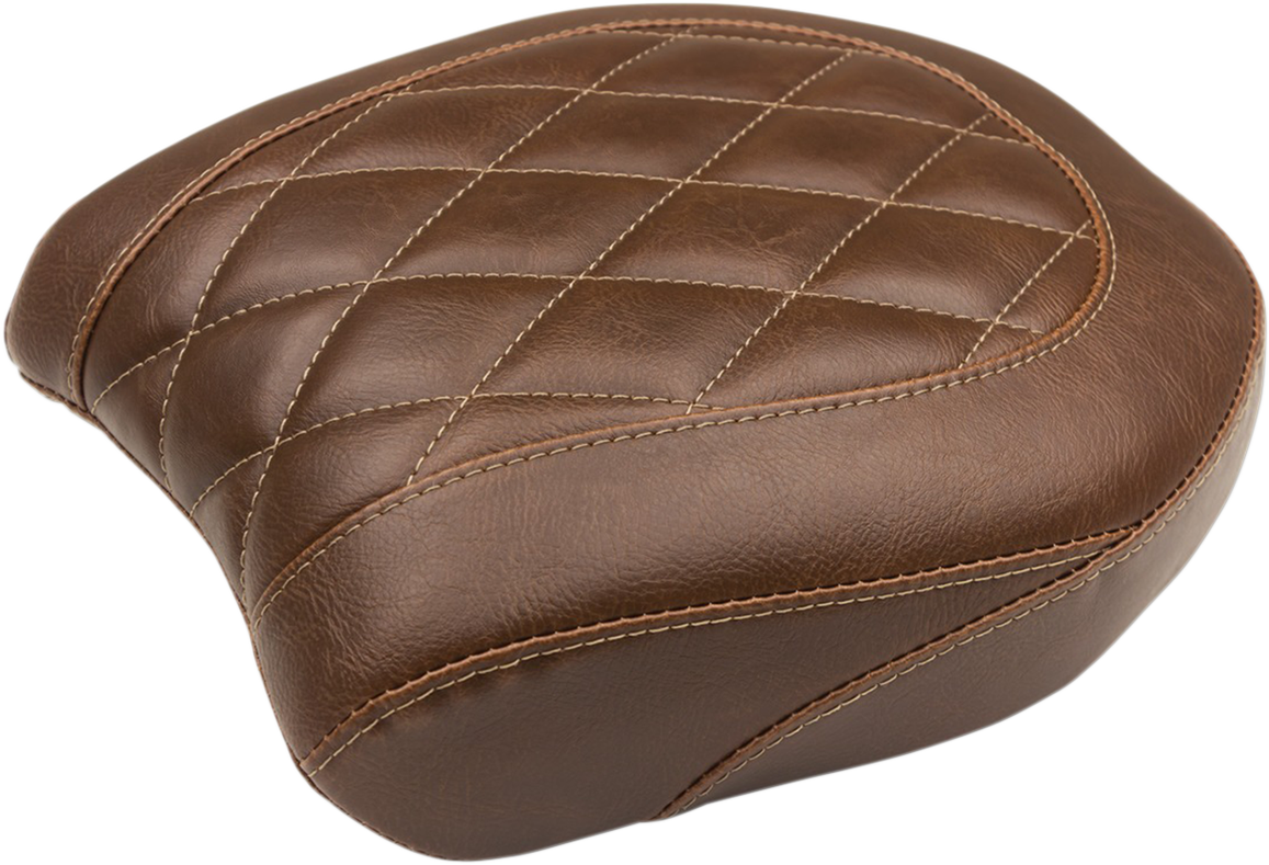 MUSTANG Wide Tripper Rear Seat - Diamond - Brown - FXDF '14-'17 75044