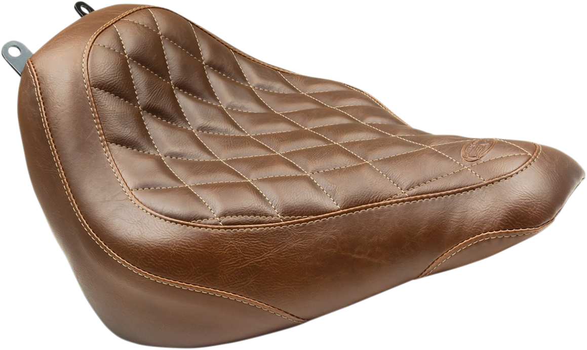 MUSTANG Wide Tripper™ Seat - Brown - Diamond Stitch 83005