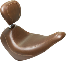 MUSTANG Wide Tripper™ Seat - with Driver's Backrest - Brown 83037