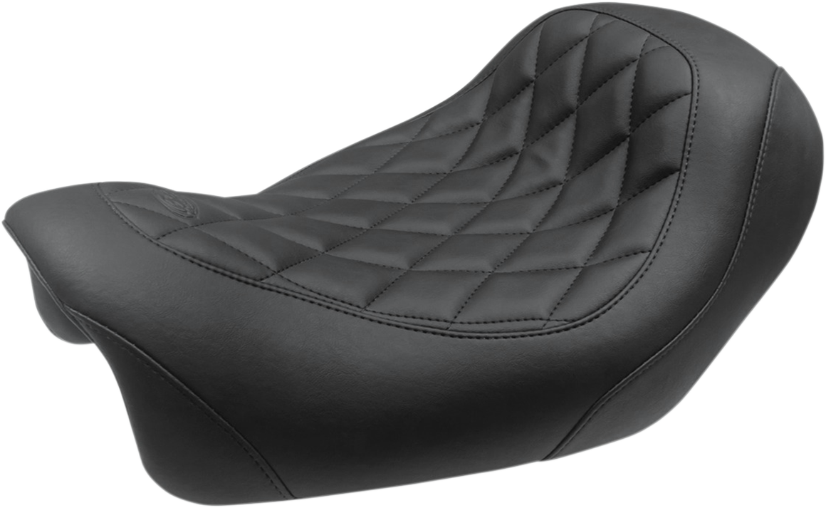 MUSTANG Forward Wide Tripper Solo Seat - Diamond - Black - FXDF '14-'17 75038