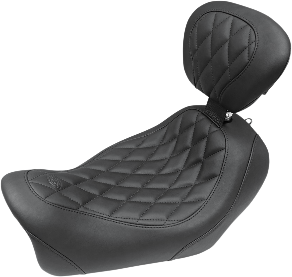 MUSTANG Seat - Wide Tripper™ Solo - with Backrest - Diamond - Black 79799