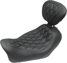 MUSTANG Seat - Wide Tripper™ Solo - with Backrest - Diamond - Black 79799