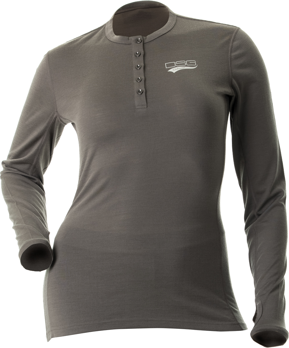 Merino Wool Base Layer Shirt Grey 2x