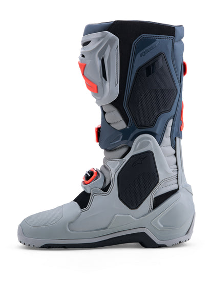 Tech 10 Enduro Boots Mid Gry/Drk Gry/Red Fluo 14