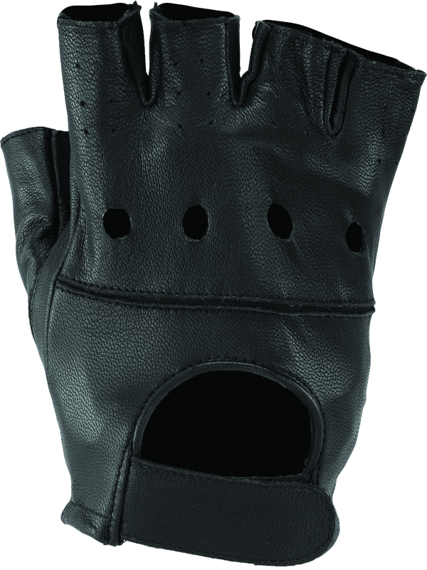 Kuryakyn Leather By River Road Hollister Shorty Gloves Black - 3XL