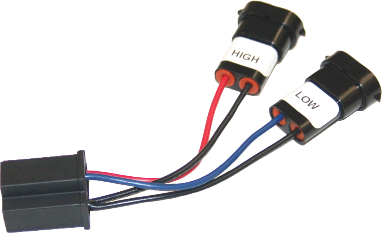 Headlight Adaptor Pigtail W/Mating H9/H11 To H4 Conn