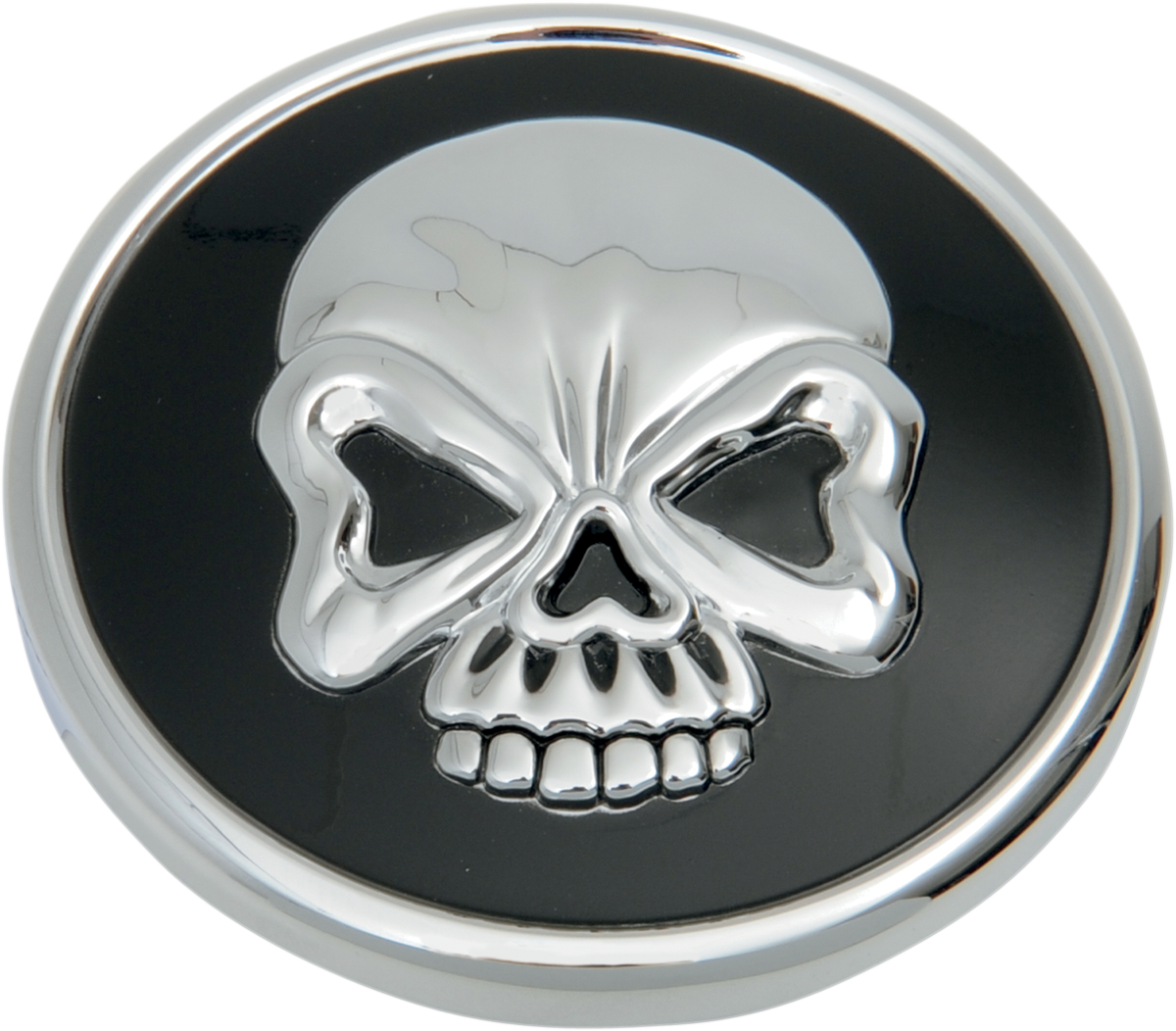 DRAG SPECIALTIES Skull Gas Cap - Non-Vented Screw-In 012717