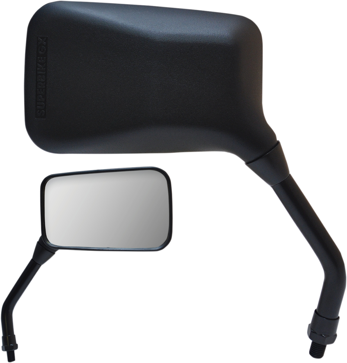 PARTS UNLIMITED Mirror - GX - Side View - Rectangle - Black - Right 17008