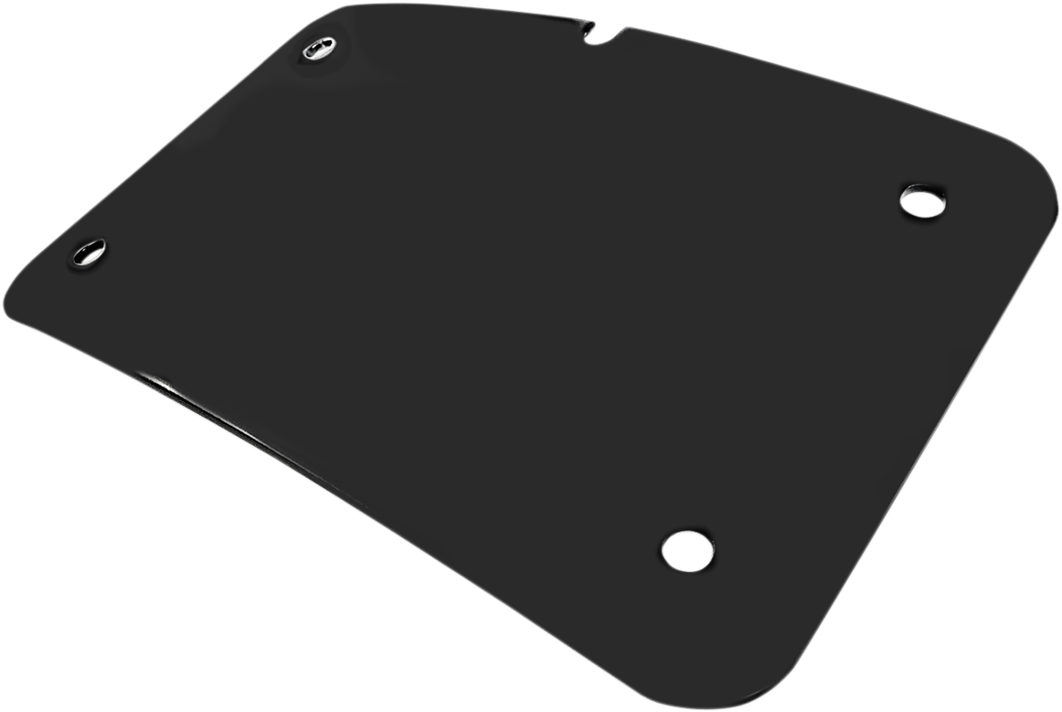 CYCLE VISIONS 3-Hole License Plate Mount - Harley Davidson - Black CV4640BMT