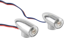 PAUL YAFFE BAGGER NATION LightningBullet - Marker LIghts - Amber/White - Chrome PYO:LB-F-DRL-C