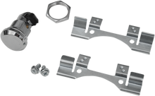 DRAG SPECIALTIES Fuel Door Latch Kit - Push-Button - Chrome 77388
