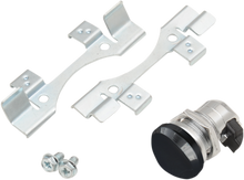 DRAG SPECIALTIES Fuel Door Latch Kit - Push Button - Gloss Black 77388B