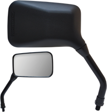PARTS UNLIMITED Mirror - GX - Side View - Rectangle - Black - Right 17008