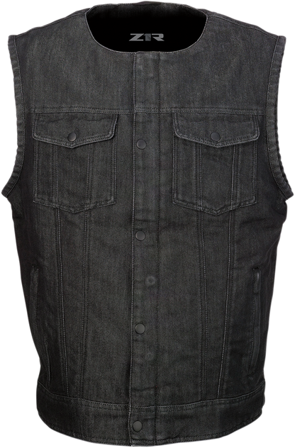 Z1R Ganja Denim Vest - Black - 2XL 2830-0508