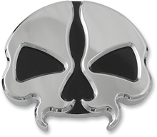 DRAG SPECIALTIES Gas Cap - Vented - Split Skull - Chrome 78048