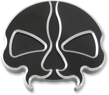 DRAG SPECIALTIES Gas Cap - Vented - Split Skull - Black 78048B