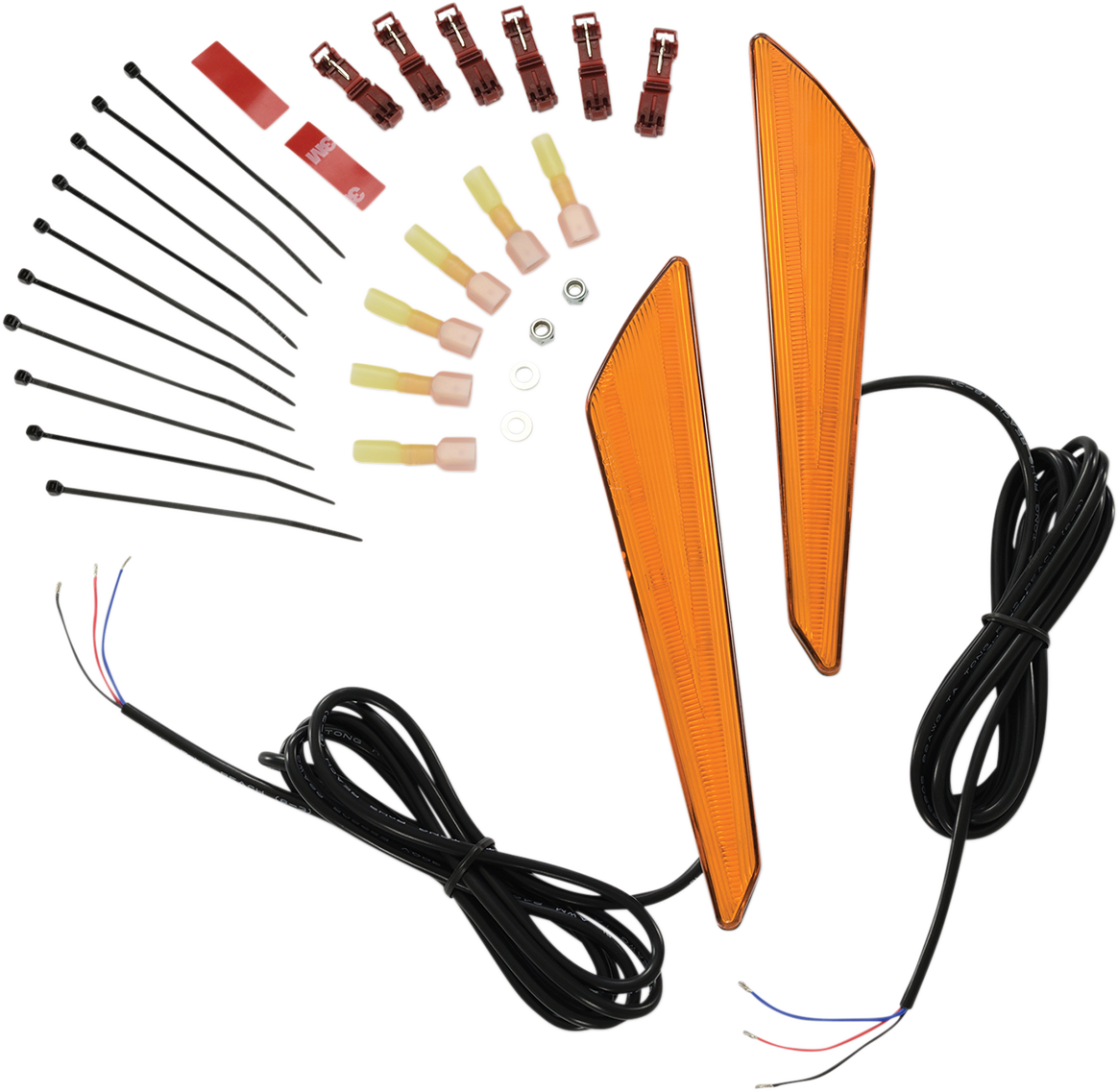 SHOW CHROME LED Marker Lights - Amber Lens/Amber LEDs - GL1800 52-952A