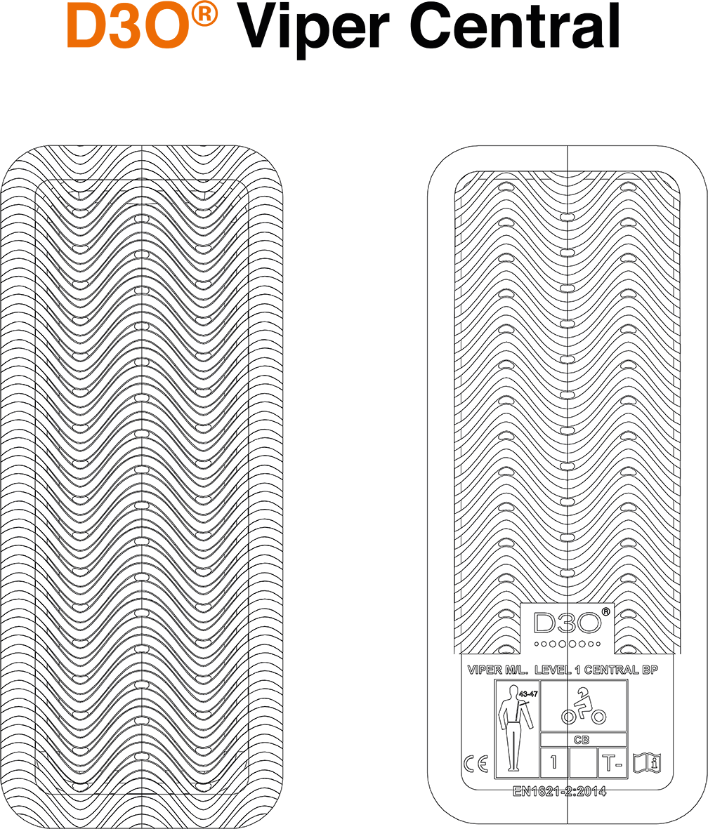 ICON D3O® Viper Guard - Central Back - XL 11027