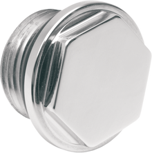 DRAG SPECIALTIES Fuel Tank Outlet Plug - Chrome L22-0044