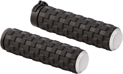 ARLEN NESS Air Trax Grips - TBW - Chrome 07-353