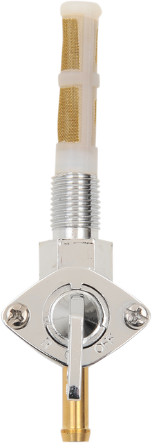 DRAG SPECIALTIES Fuel Petcock - Downward - Chrome - 1/4" NPT T03-0075