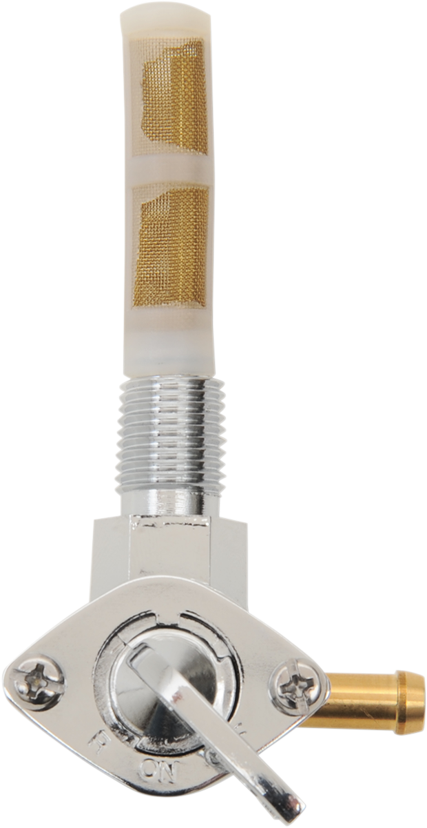 DRAG SPECIALTIES Fuel Petcock - 90° - Chrome - 1/4" NPT T03-0075R