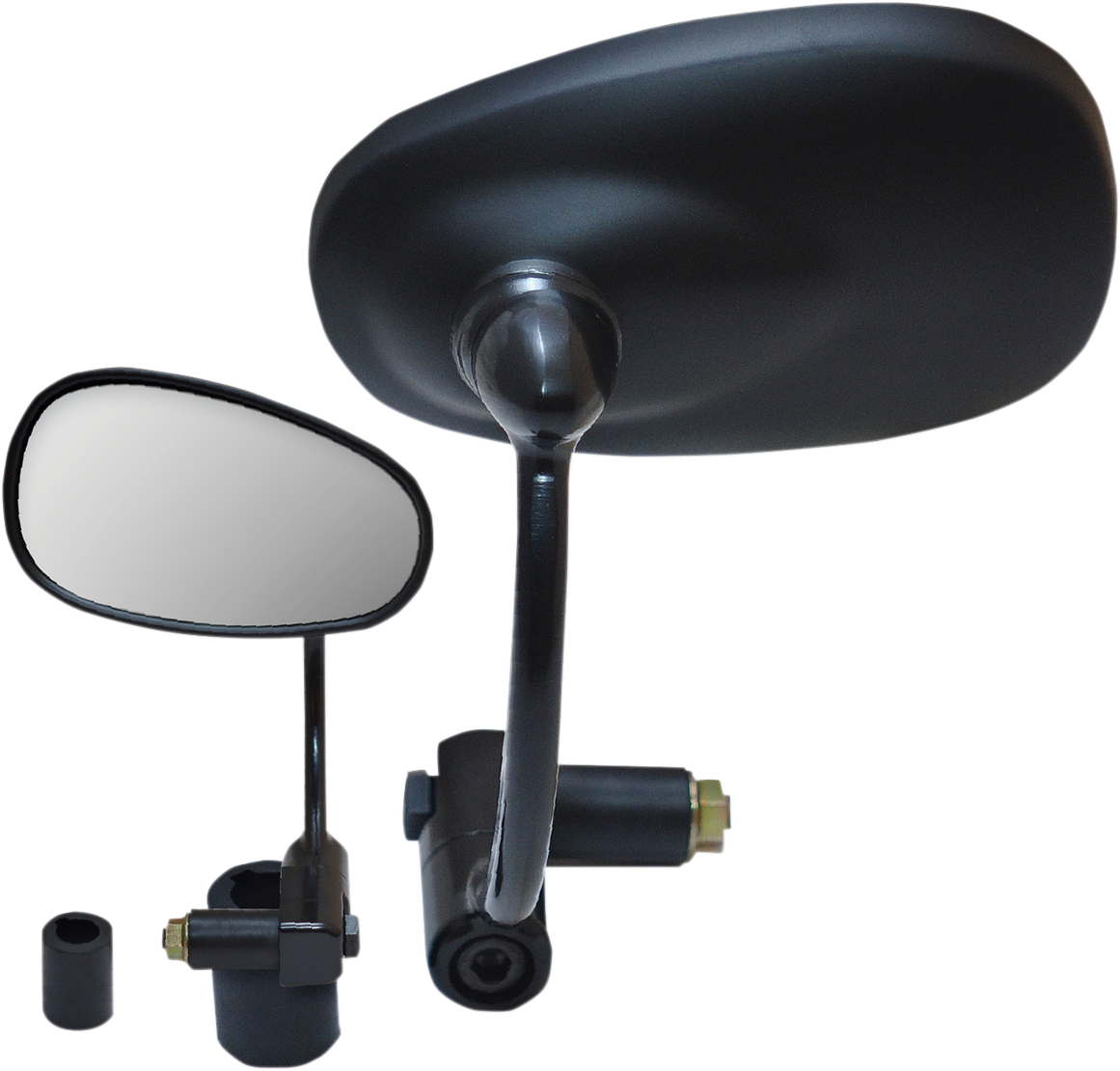 PARTS UNLIMITED Mirror - Bar End - Oval - Black - 7/8" 17013