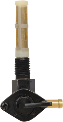 DRAG SPECIALTIES Fuel Petcock - 90° - Gloss Black - 1/4" NPT T03-0075RB