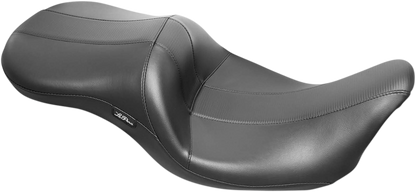 LE PERA Maverick Seat - without Backrest - HR Black Carbon Fiber Inlay - Black - FL '08-'23 LK-957HR3