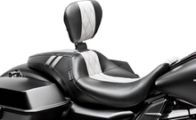LE PERA Outcast Daddy Long Legs Seat - Full-Length - w/o Backrest - Black w/White Double Diamond - FL LK-987DLGT1