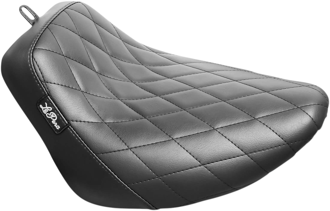 LE PERA Bare Bones Solo Seat - Diamond Stitch - Black - FLSL/FXBB '18-'23 LY-007DM