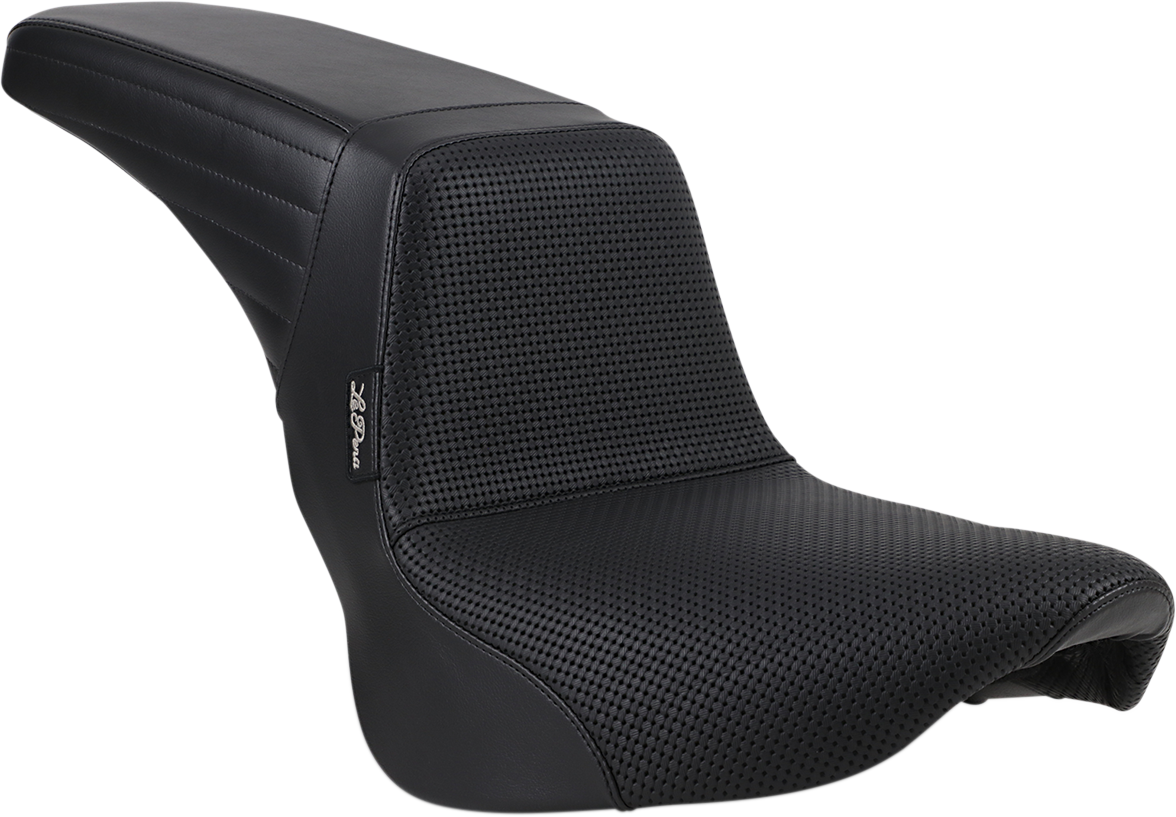 LE PERA Kickflip Seat - Basketweave - Black - Softail '18-'23 LYX-590BW