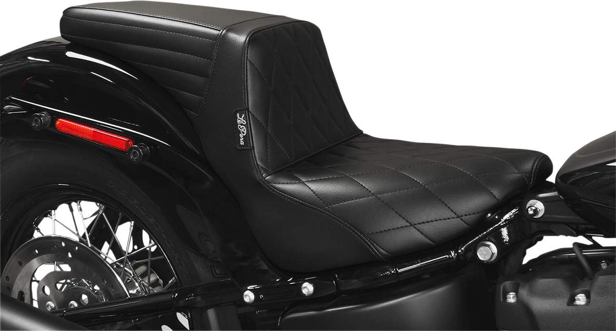 LE PERA Kickflip Seat - Diamond - Black - Softail '18-'23 LYF-590DM