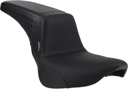 LE PERA Kickflip Seat - Basketweave - Black - Softail '18-'23 LYR-590BW