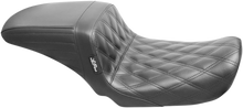 LE PERA Kickflip Seat - Double Diamond - Black - FXD '06-'17 LK-591DD