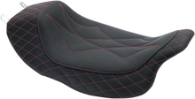 MUSTANG Revere Solo Seat - Diamond - Red Stitched 75130AB