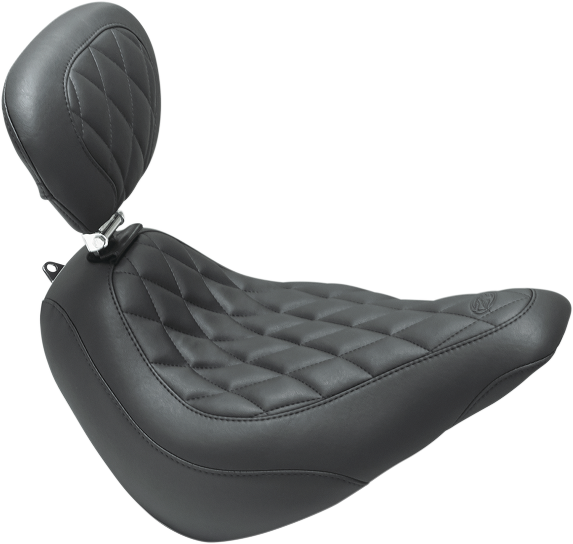 MUSTANG Wide Tripper™ Seat - with Driver's Backrest - Diamond Stitch 83046