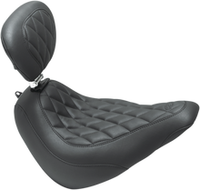 MUSTANG Wide Tripper™ Seat - with Driver's Backrest - Diamond Stitch 83046