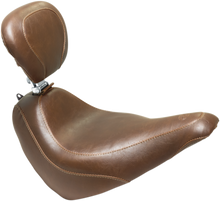 MUSTANG Wide Tripper™ Seat - with Driver's Backrest - Brown 83049