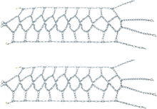 KIMPEX Tire Chains - V-Bar - Diamond - 16" W x 64" L - Pair 233579