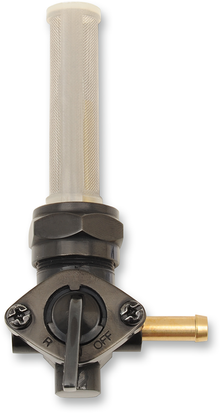 DRAG SPECIALTIES Fuel Petcock - Rear - Gloss Black - 22 mm 03-0040RB