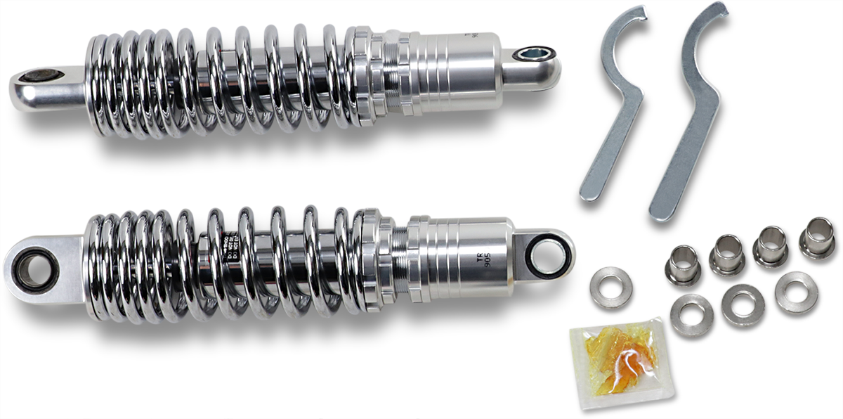 DRAG SPECIALTIES SHOCKS Premium Ride-Height Adjustable Shocks - 11.5" - Standard - Chrome C16-166NUA