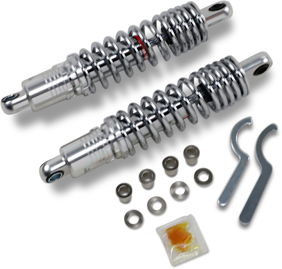 DRAG SPECIALTIES SHOCKS Premium Ride-Height Adjustable Shocks - 12.5" - Heavy Duty - Chrome C16-0167NUH