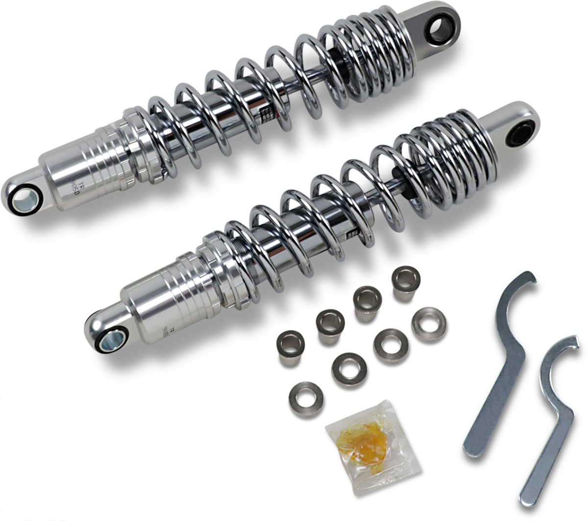 DRAG SPECIALTIES SHOCKS Premium Ride-Height Adjustable Shocks - 13.5" - Heavy Duty - Chrome C16-0168NUH