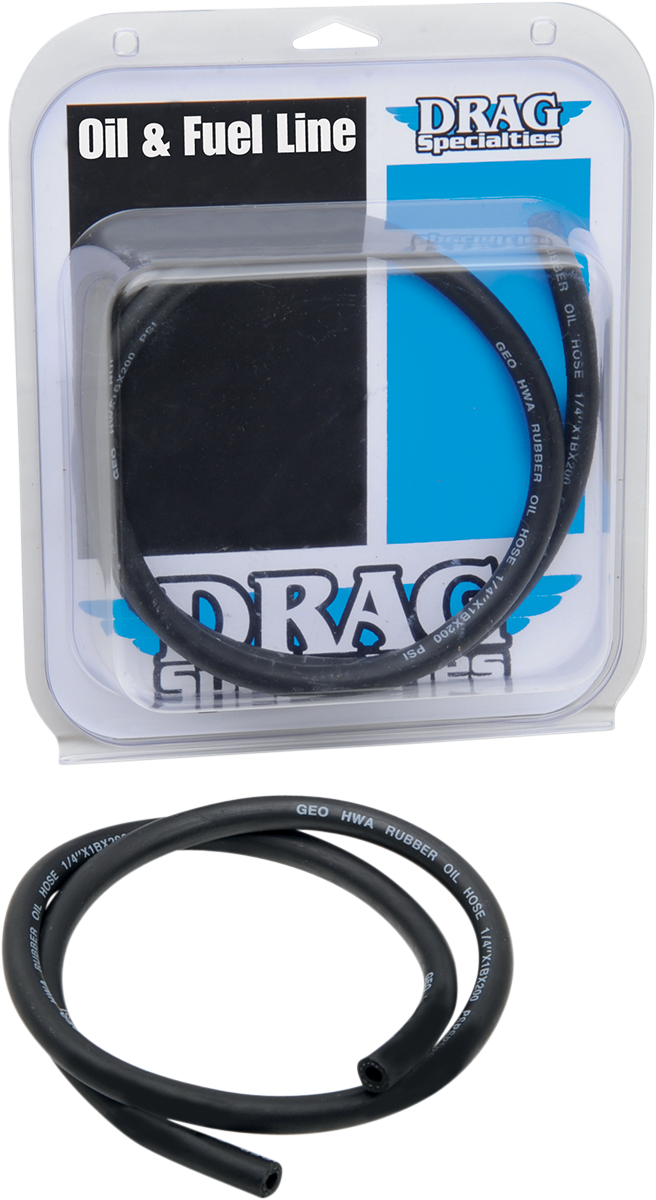 DRAG SPECIALTIES Fuel/Oil Line - 1/4" - 3' DFH-0143