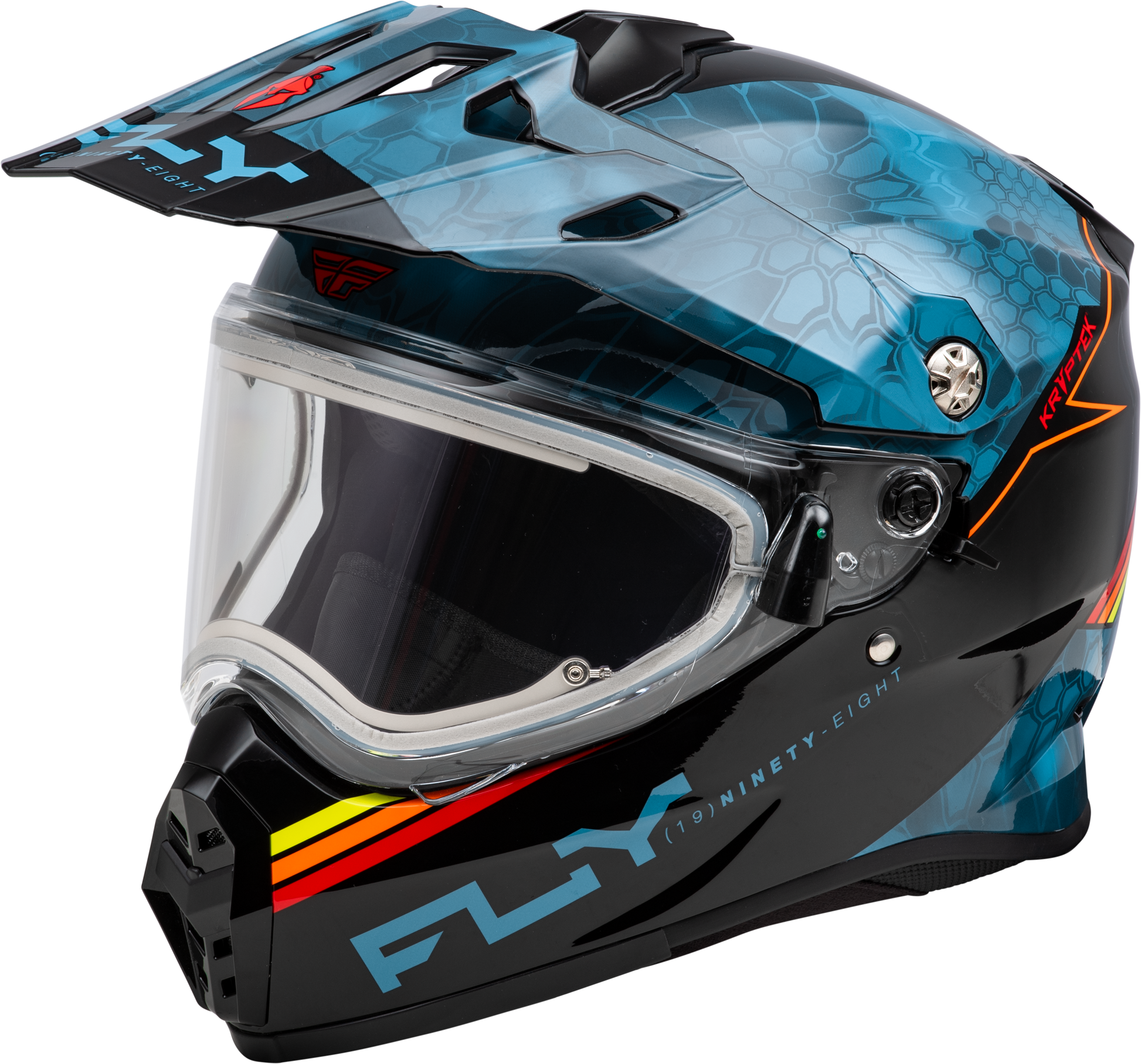 Trekker Cw Conceal Helmet Elec Shld Slate/Black/Red Sm