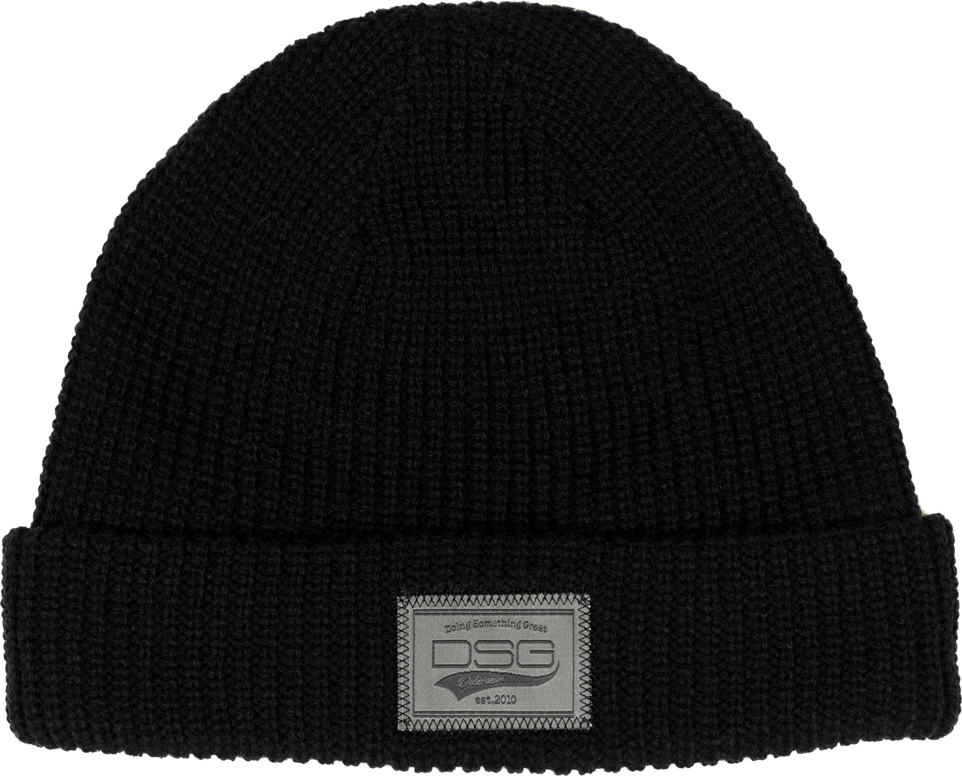 Cap Knit Beanie Black