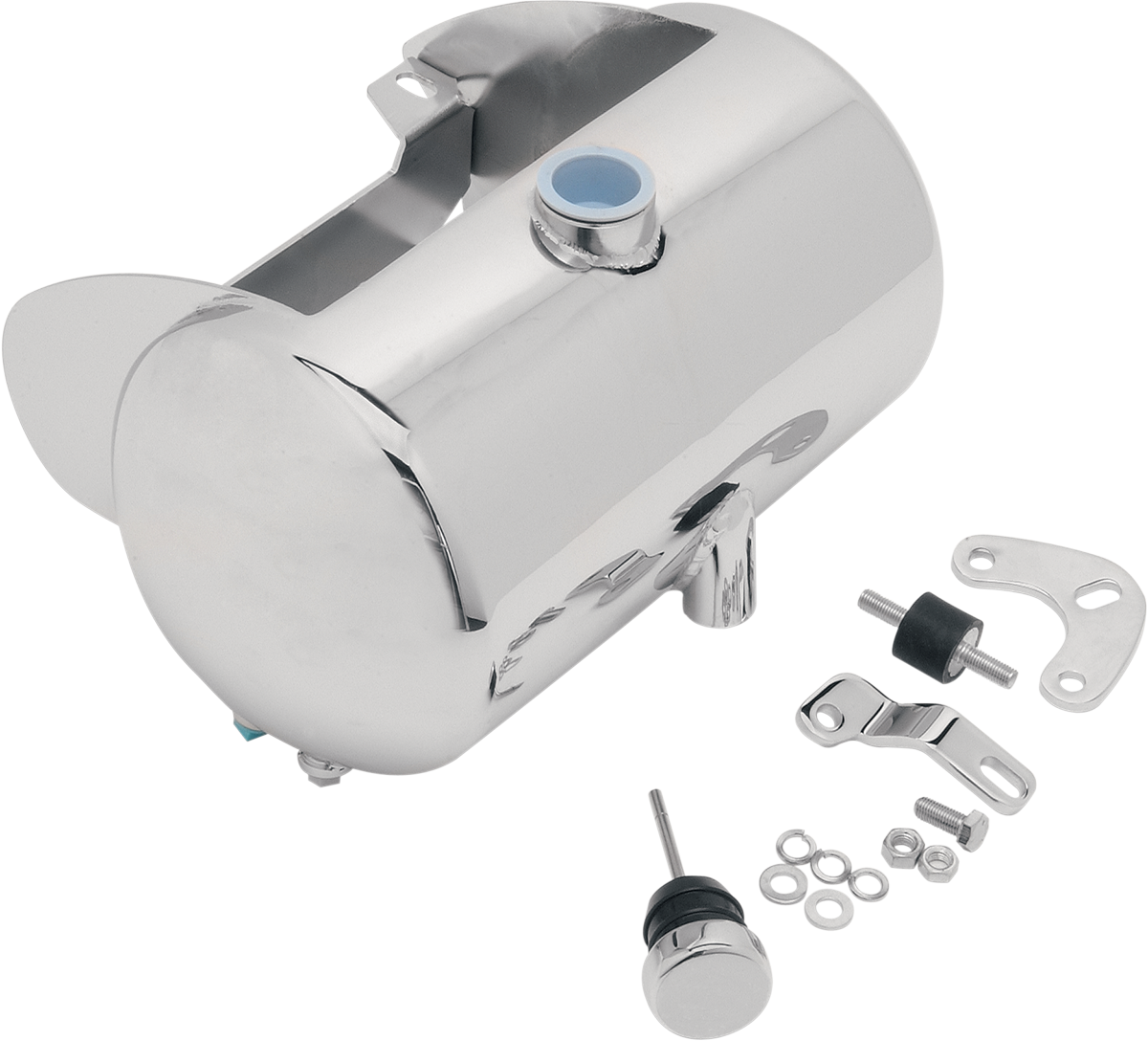 DRAG SPECIALTIES Custom Oil Tank - Center Fill - Softail 241306