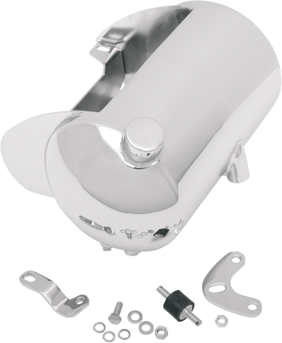 DRAG SPECIALTIES Custom Oil Tank - Side Fill - Softail 241320
